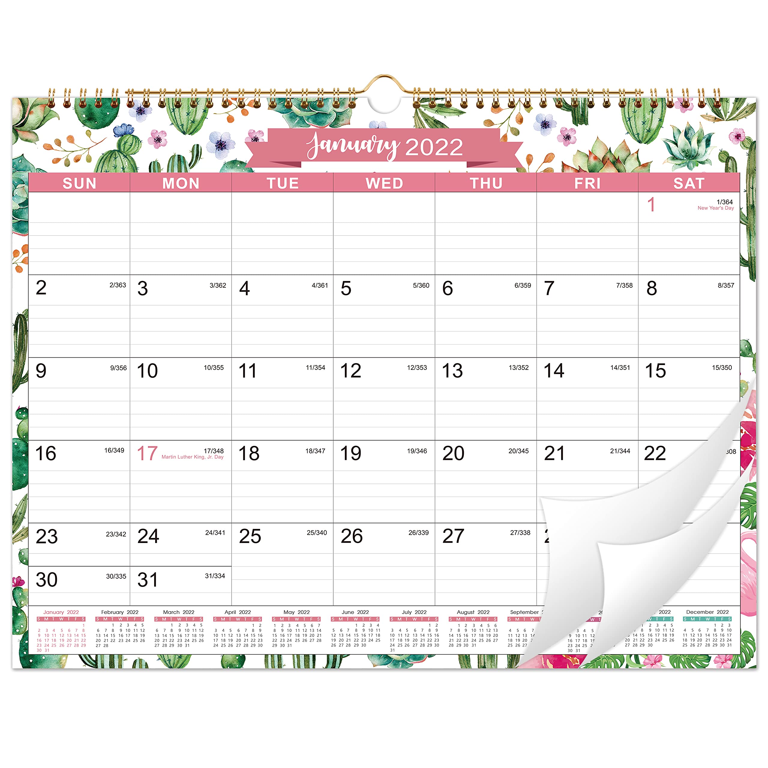 December 2022 Calendar 2022 Calendar - Wall Calendar From July 2021 - December 2022 With Julian  Dates, 11.5" X 15", Two-Wire Binding, Ruled Blocks Perfect For Planning And  Organizing For Home Or Office- Buy Online