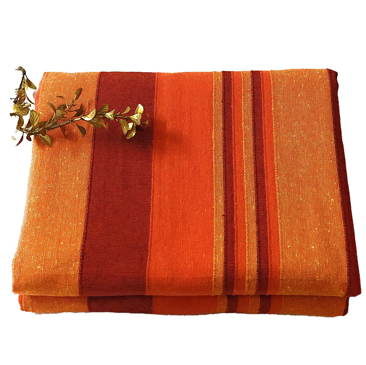 Buy RANGBHAR Handloom Double Bedsheet Without Pillow Cover, Cotton