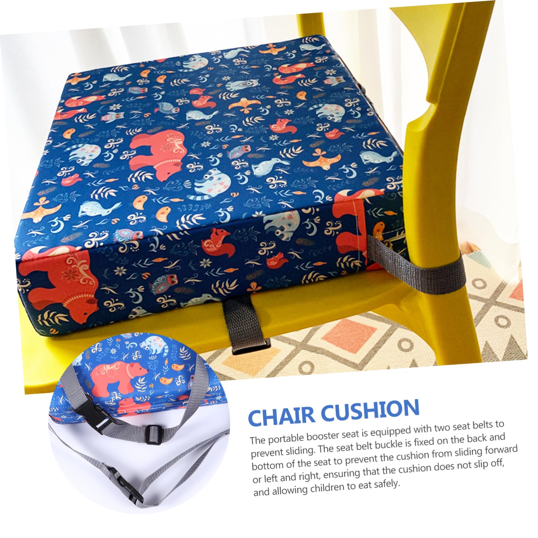 ibasenice Coussin Rehausseur pour Garçon Fille Coussin Appoint pour Chaise Garçon Fille Repas pour Adapté Chaise Tabouret