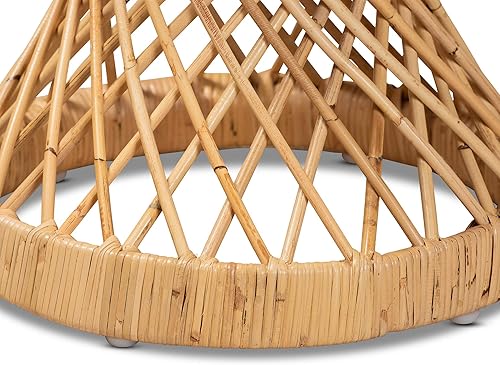 Miniatura 2 de bali & pari Mesa auxiliar Sevilla moderna y contemporánea de ratán miel claro