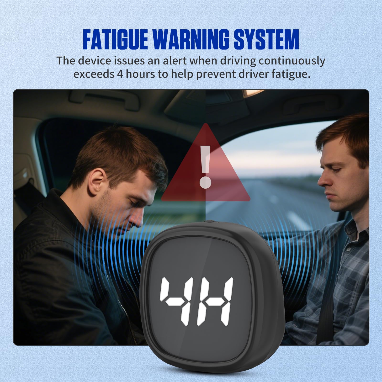 MRCARTOOL M30 Auto HUD GPS Tachimetro Digital Head-up Display KMH/MPH Universal Car HUD con Schermo LCD da 2.5", Avviso di Fatica, Avviso di Velocità, Bussola, per Tutti i Veicoli e Moto, DC 5V-24V