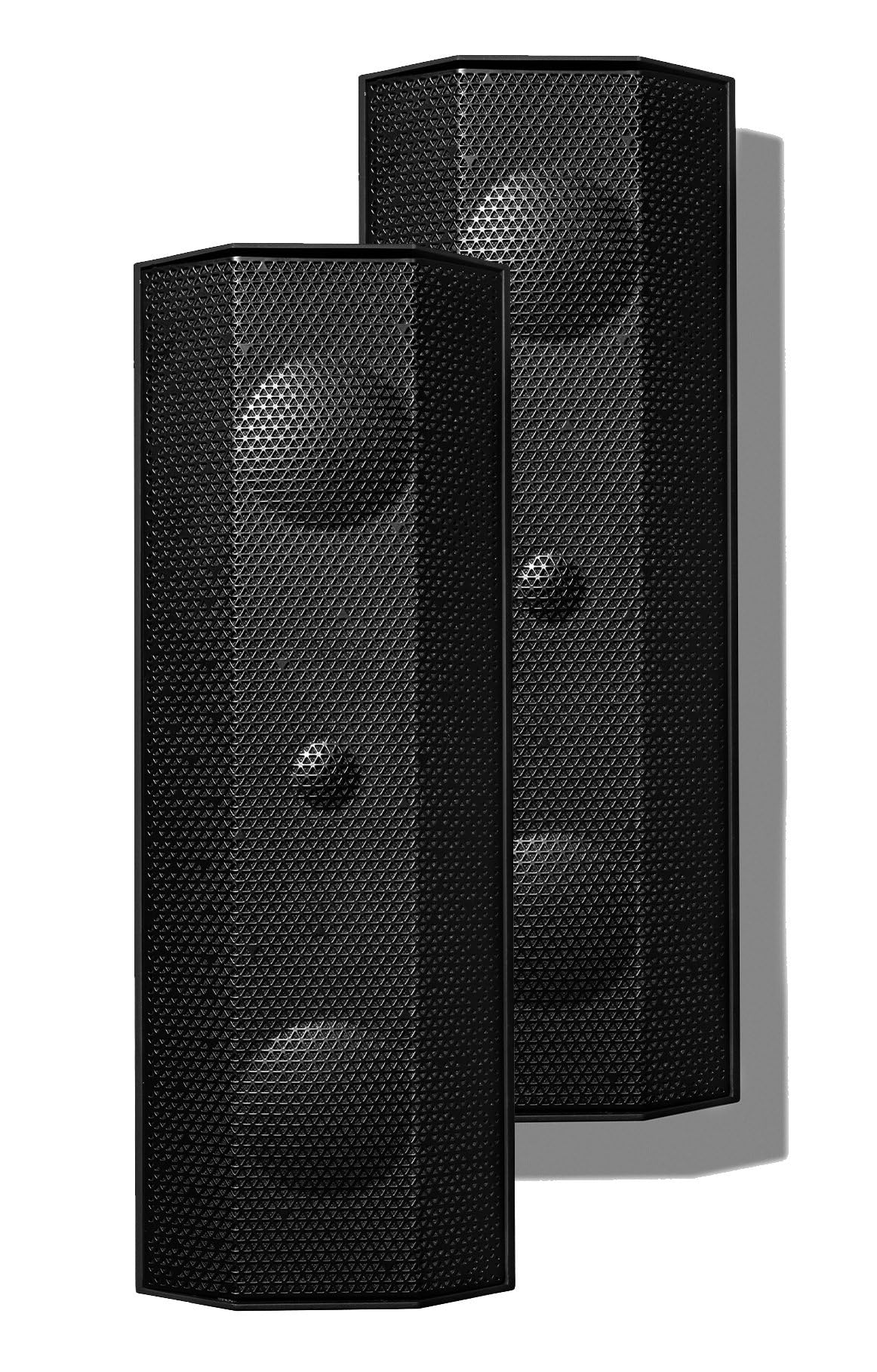 LITHEAUDIOiO1 Indoor & Outdoor Passive Speakers (06821) (Pair Passive – Black), Work with Any Amplifier, IP66 Rated, Six Mounting Orientations, Audio for Gardens & Open Plan Living