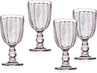 Vista 3 de Godinger Copa de vino tinto, copa de vino, copa de tallo, copa de copa de copa de copa – rosa – 10 onzas, juego de 4