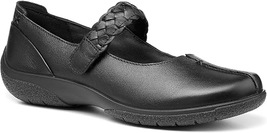 hotter Women's Shake II Wide Mary Jane Shoes Leather Touch Fastening Adult Mary Jane Casual Shoe Mary Jane