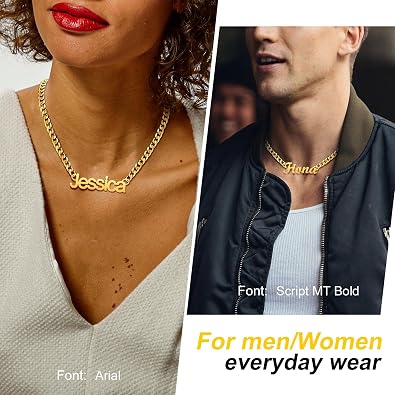 Chain for Women Name Plate Necklace 