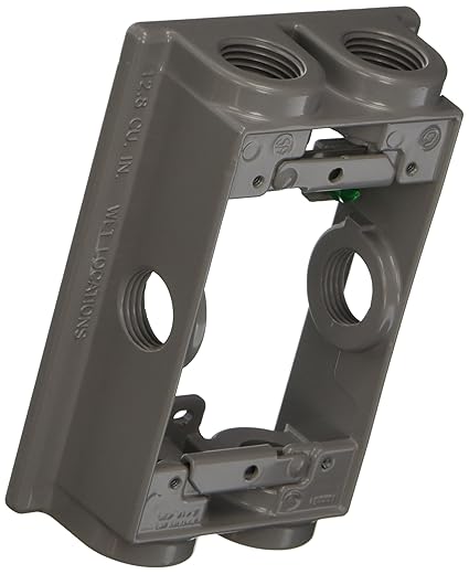 Hubbell-Bell 5414-0 Weatherproof Box Extension Adapter, 5-1/4-Inch X 3-1/2-Inch