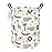 LANGYASHAN Laundry Basket Canvas Fabric Collapsible Organizer Basket for Storage Bin Toy Bins Gift Baskets Bedroom Clothes Children Nursery Hamper (Animal)