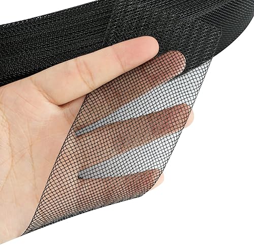 Miniatura 9 de Stiff Horsehair Braid yyangz 50 yardas 2 pulgadas, trenza de pelo de caballo de poliéster rígido blanco para costura de poliéster deshuesado,