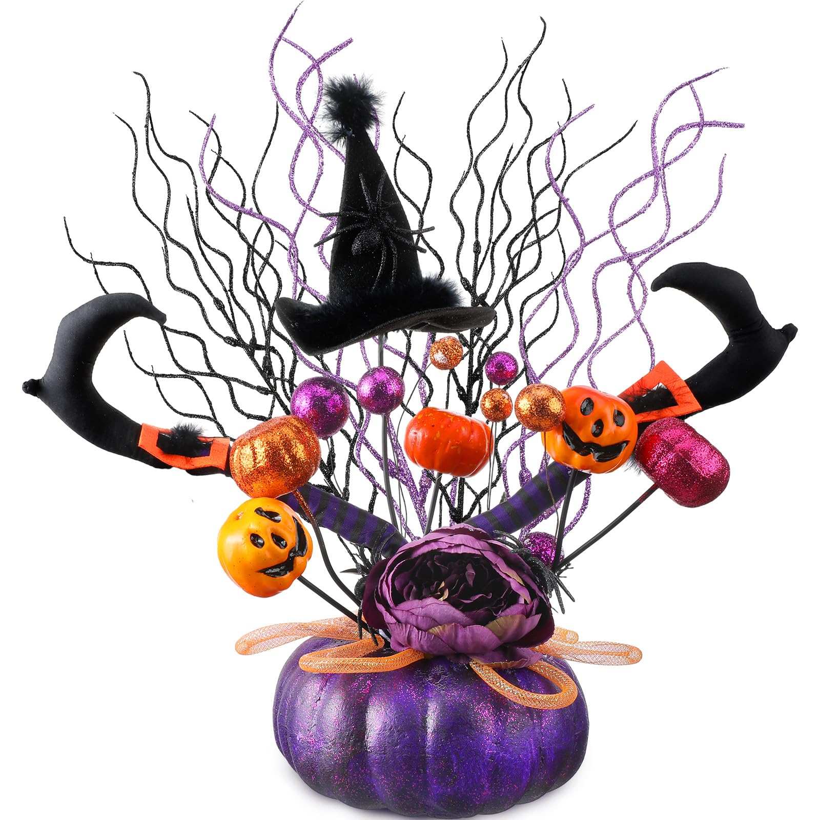 Zeyune Halloween Table Centerpieces 23.6 x 17.7 Inches Witch Decor