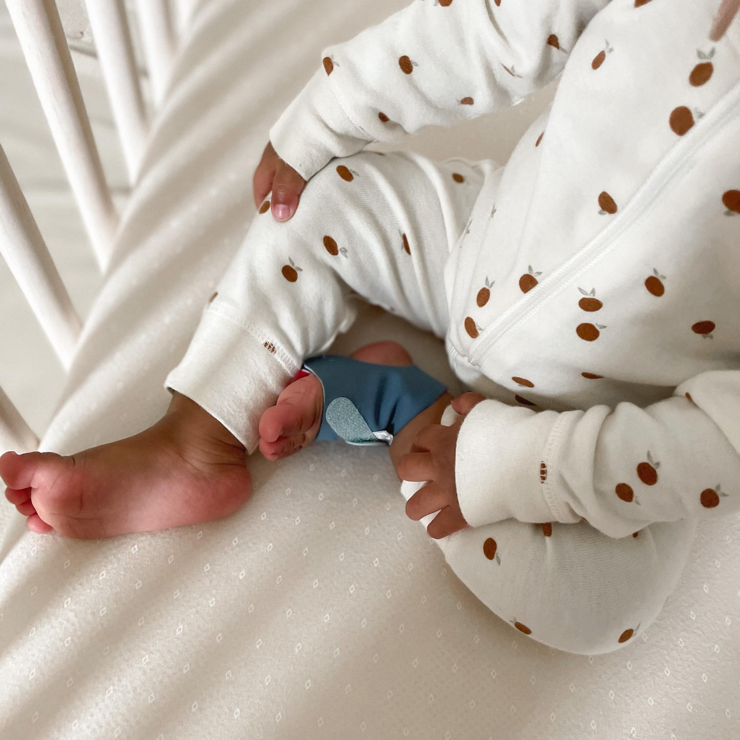 Owlet Ersatzsocke für Owlet Dream Sock, Bedtime Blue | Weiche & atmungsaktive Babysocke – Waschbar – Ideal zum hygienischen Wechsel – Ohne Sensor