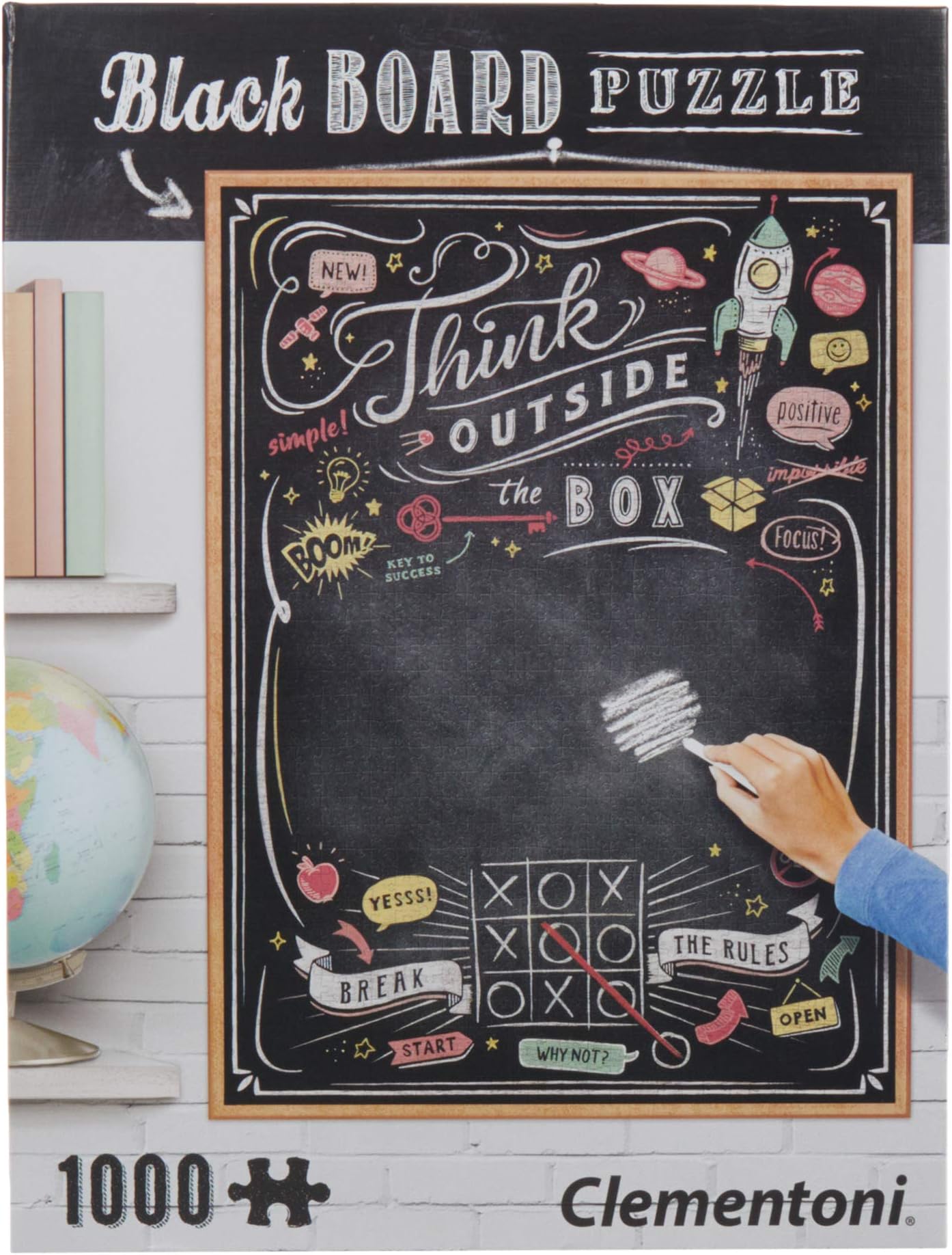 Clementoni - 39468 - Blackboard Puzzle for adults - Think outside the box - 1000 Pieces