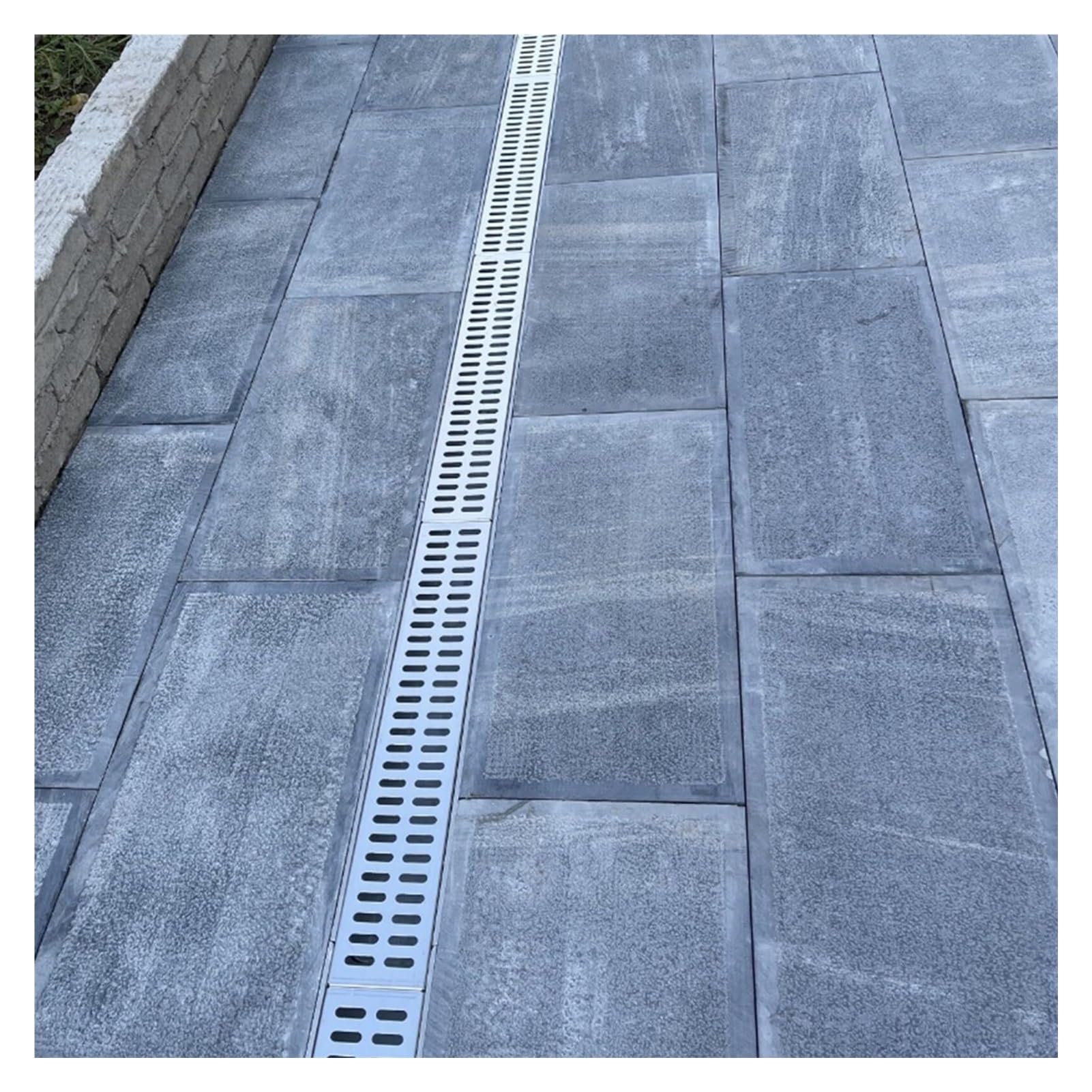 1pcs Outdoor Drainage Channel - Stainless Steel Grate Trench Drainage System for Yard, Patio, and Driveway(60x10x6cm)