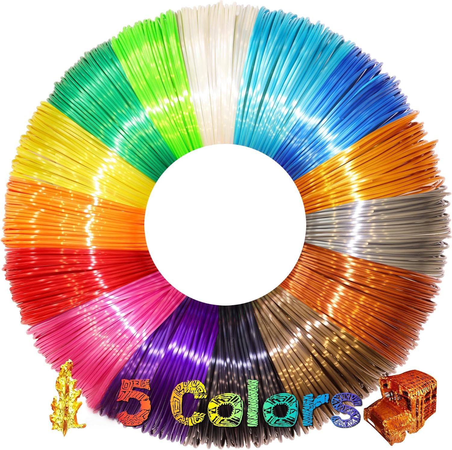 See full amazon price history chart for Magicwand Set of 5【10 Metres Each】1.75 mm PLA Filaments for 3D Pens【5 Filaments】【Multicolored】 Magicwand Set of 5【10 Metres Each】1.75 mm PLA Filaments for 3D Pens【5 Filaments】【Multicolored】 (B0D3BK6871) Amazon Price History, Amazon Price Tracker