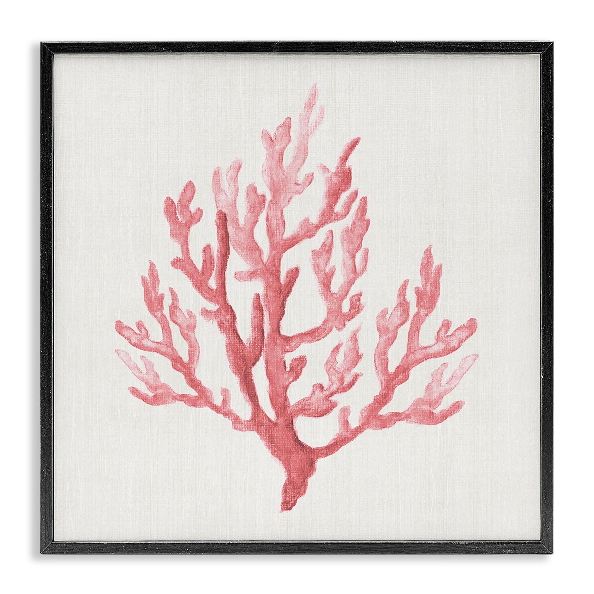 'Muted Pink Coral Branch'| Framed Giclee Art