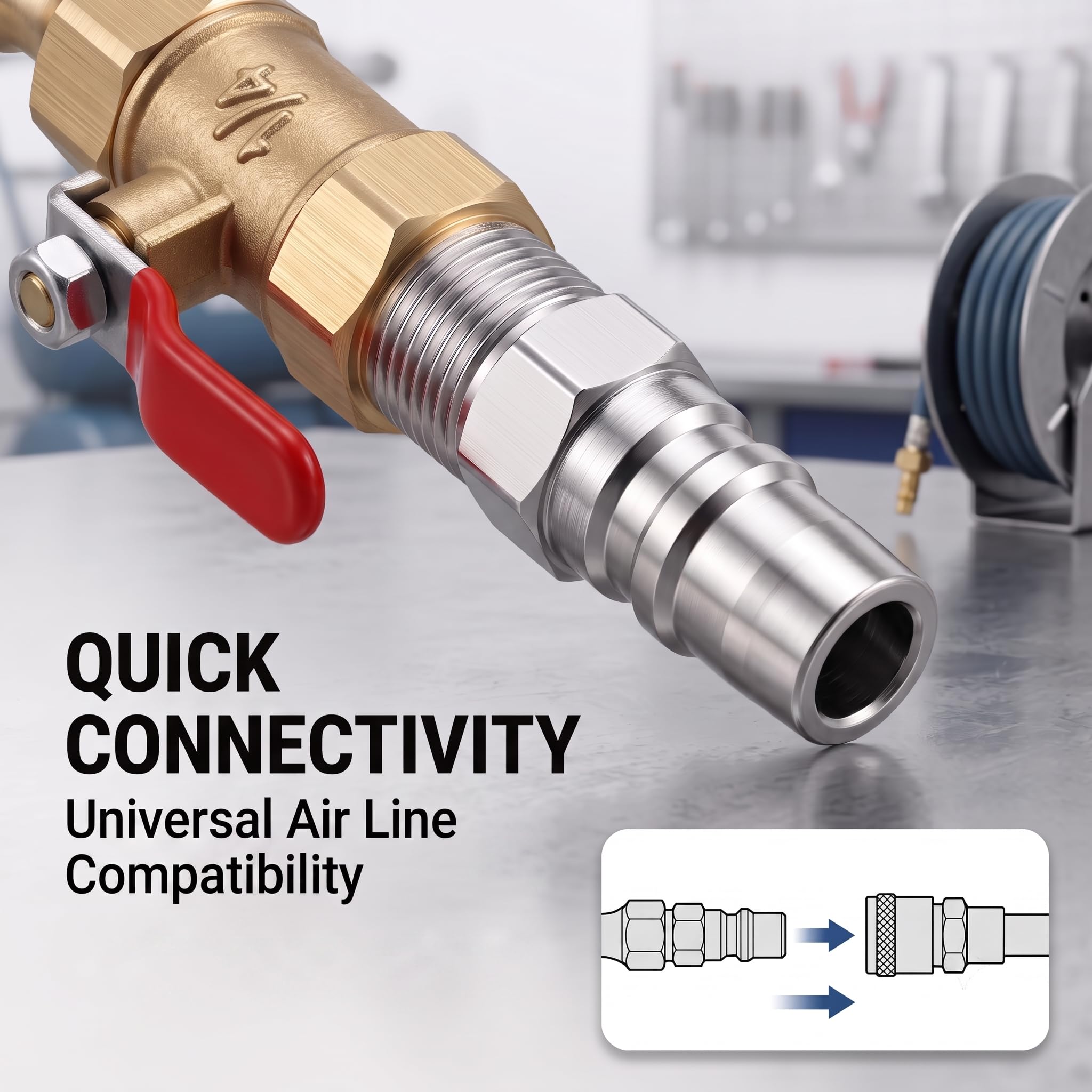 Tire Inflator Chuck - Key Features