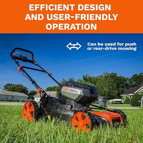 Miniatura 7 de Redback - Cortacésped eléctrico inalámbrico de 40 V y 17 pulgadas, herramienta de motor sin escobillas