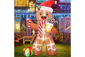 8FT Gingerbread Man Christmas Inflatables