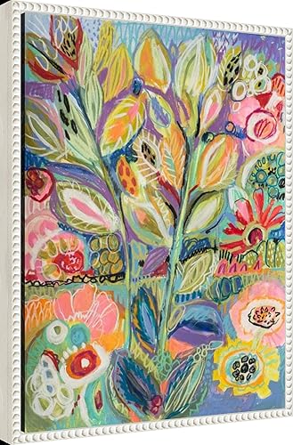 Miniatura 2 de Amanti Art Lienzo enmarcado para pared, 24 x 18 pulgadas, jardín de fantasía II, por Karen Fields, lienzo enmarcado para pared, arte abstracto,