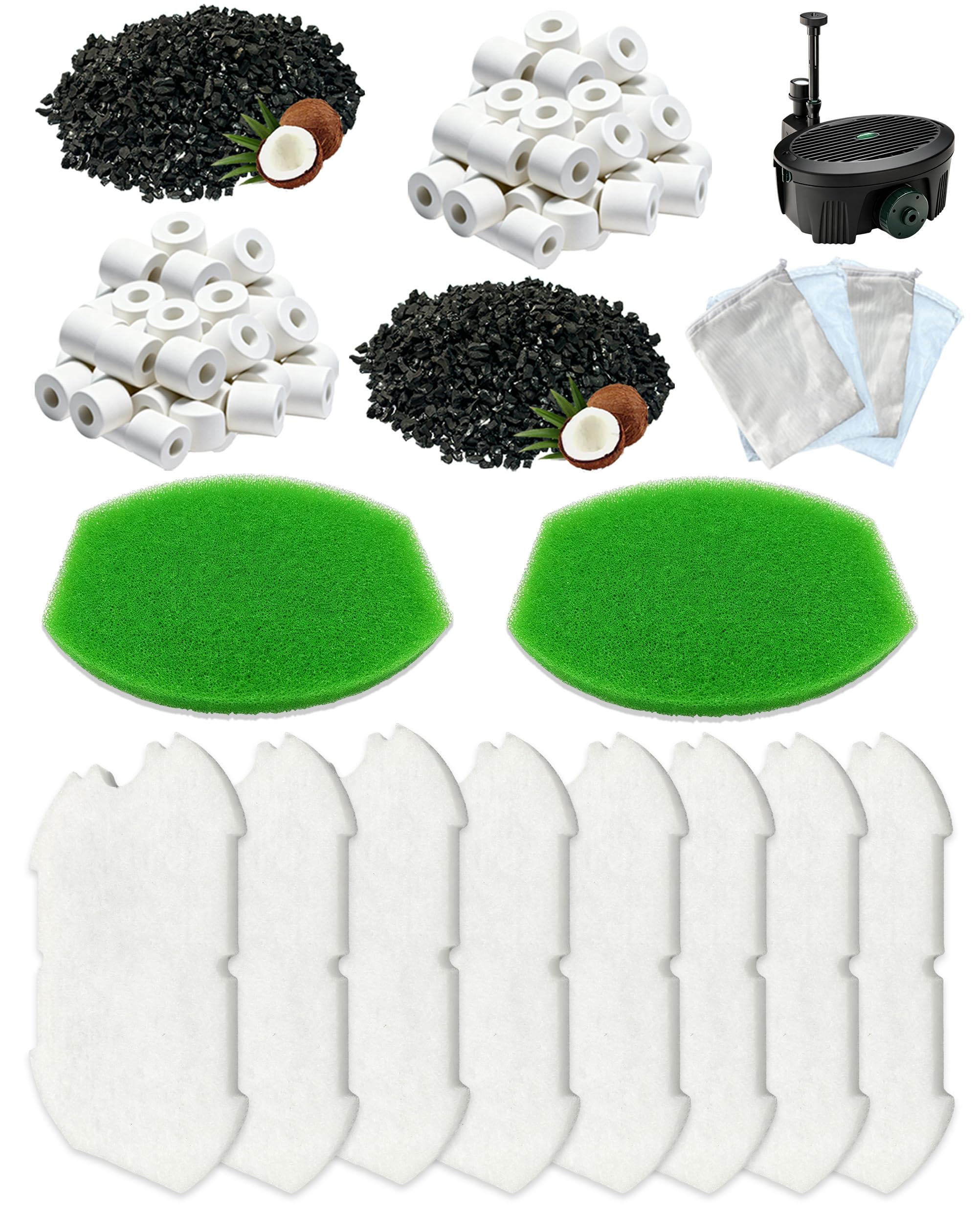 18 PCS Replacement Filters for Blagdon Inpond 2000, Octagon/Half Moon Ponds