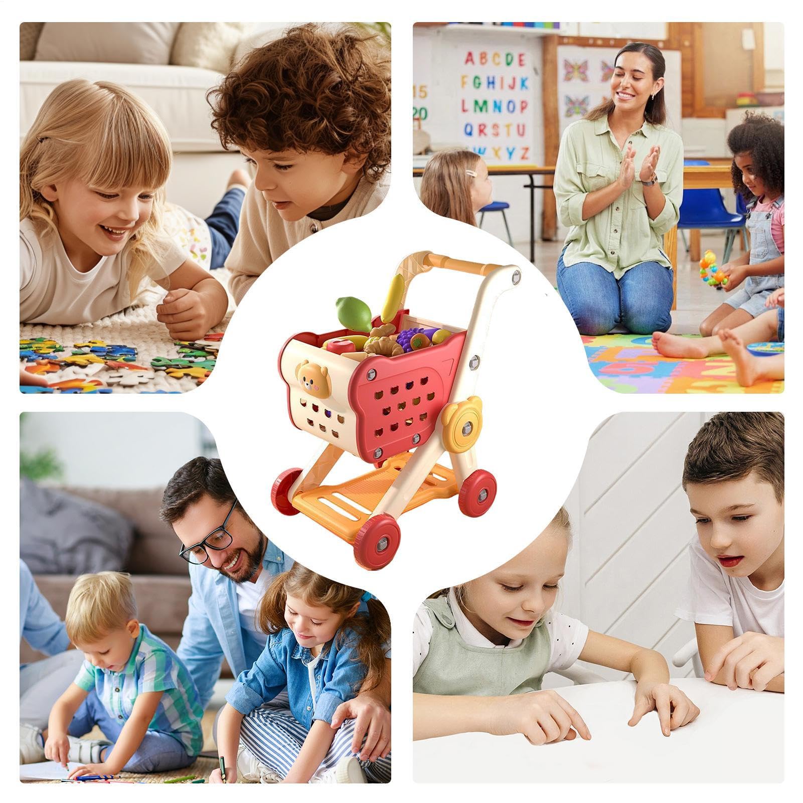 Carrello della spesa giocattolo per bambini Giochi del supermercato