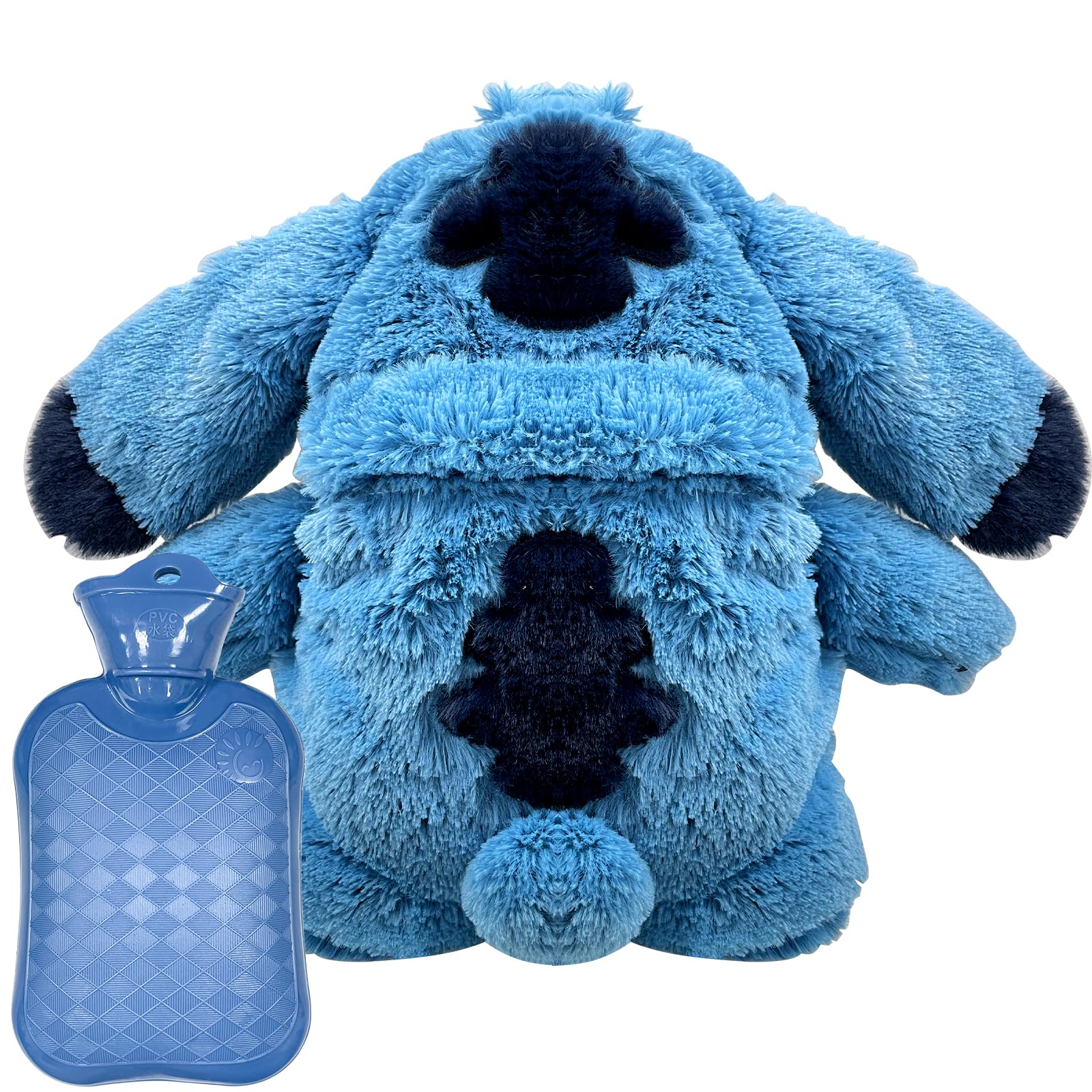 WäRmflasche Stitch, Cartoon WäRmflasche Kinder, Stitch Kuscheltier Kuschelig Kleine WäRmflasch-e Weiches PlüSch Nettes Gutes Geschenk FüR Kind, Familie & Freund