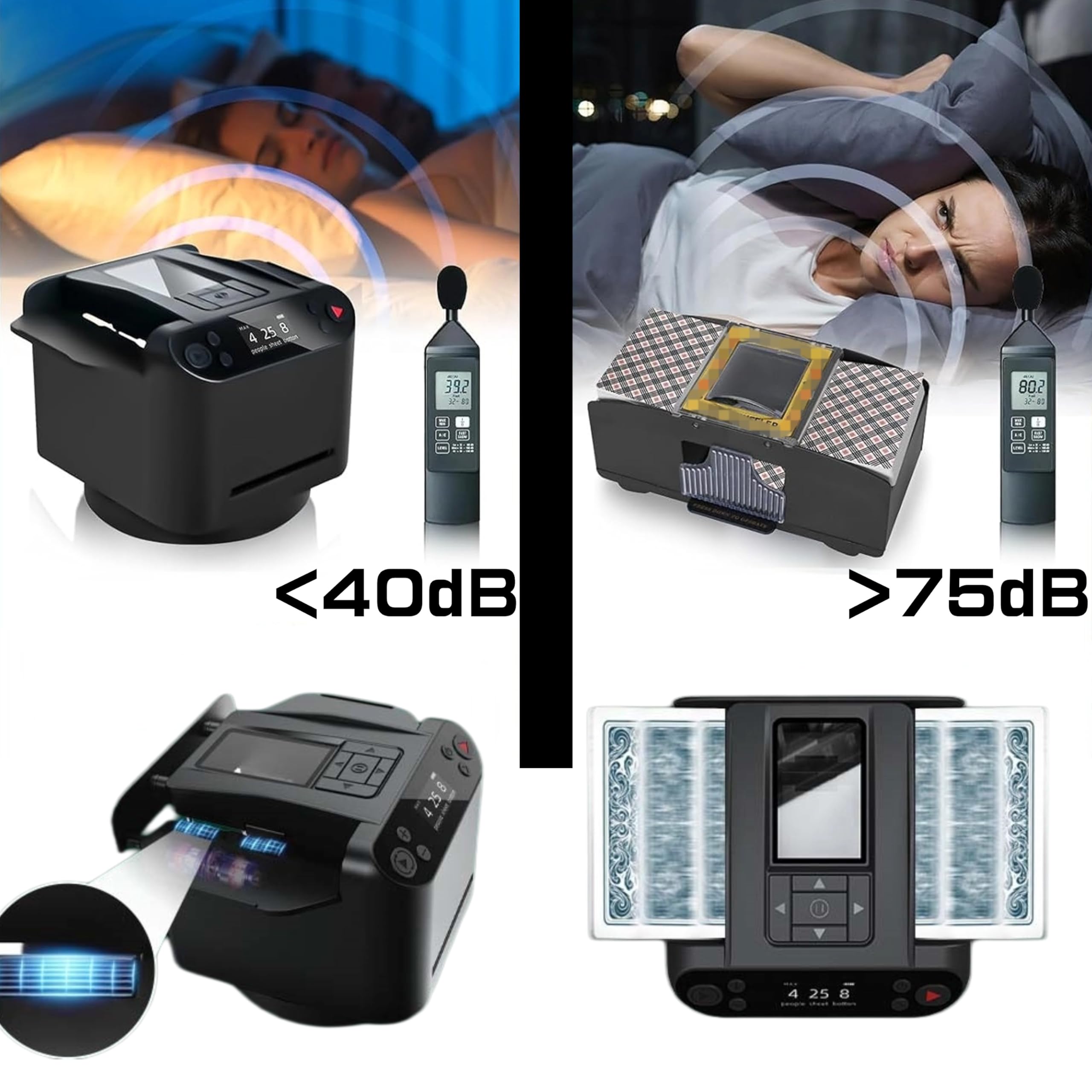 Automatischer Kartenmischer & Austeiler - 2in1 Für Poker, UNO & Kartenspiele