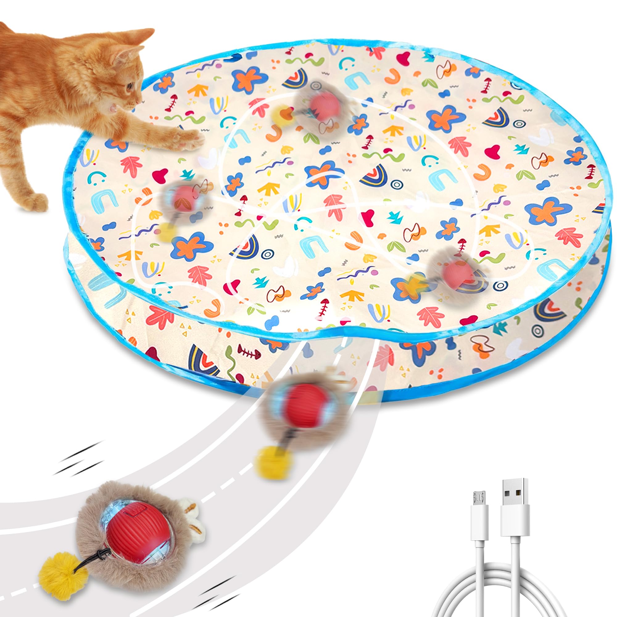 Jouet interactif pour chat pour soulagement de l'ennui et stress