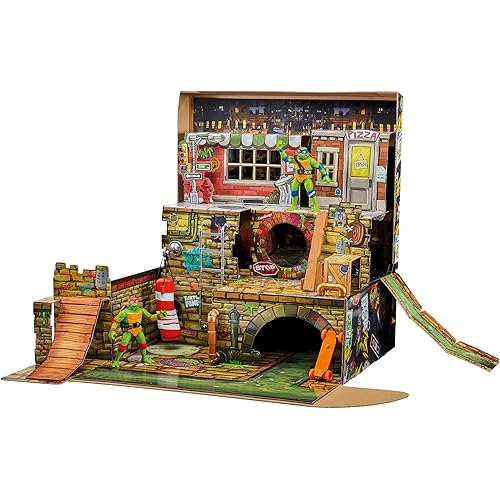 Teenage Mutant Ninja Turtles Pop Up Playset Trunk by Playmates Toys - Amazon Exclusive
