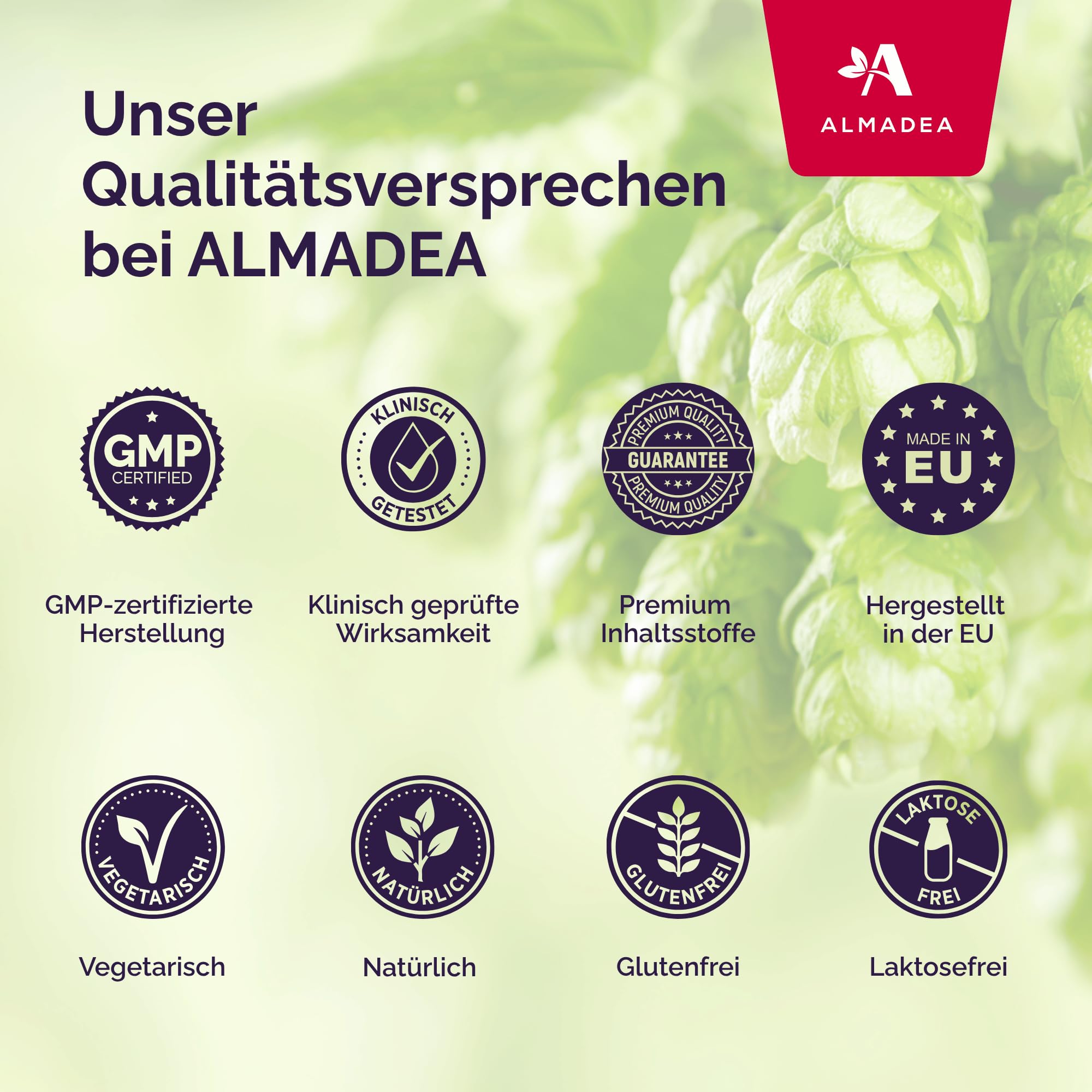 MenoDea – Wechseljahre natürlich unterstützen, Mit Hopfenextrakt (8-Prenylnaringenin), Für mehr Balance bei Hitzewallungen, Schlaf & Stimmung, 100% pflanzlich, 30 Tage Vorrat (1 Packung)
