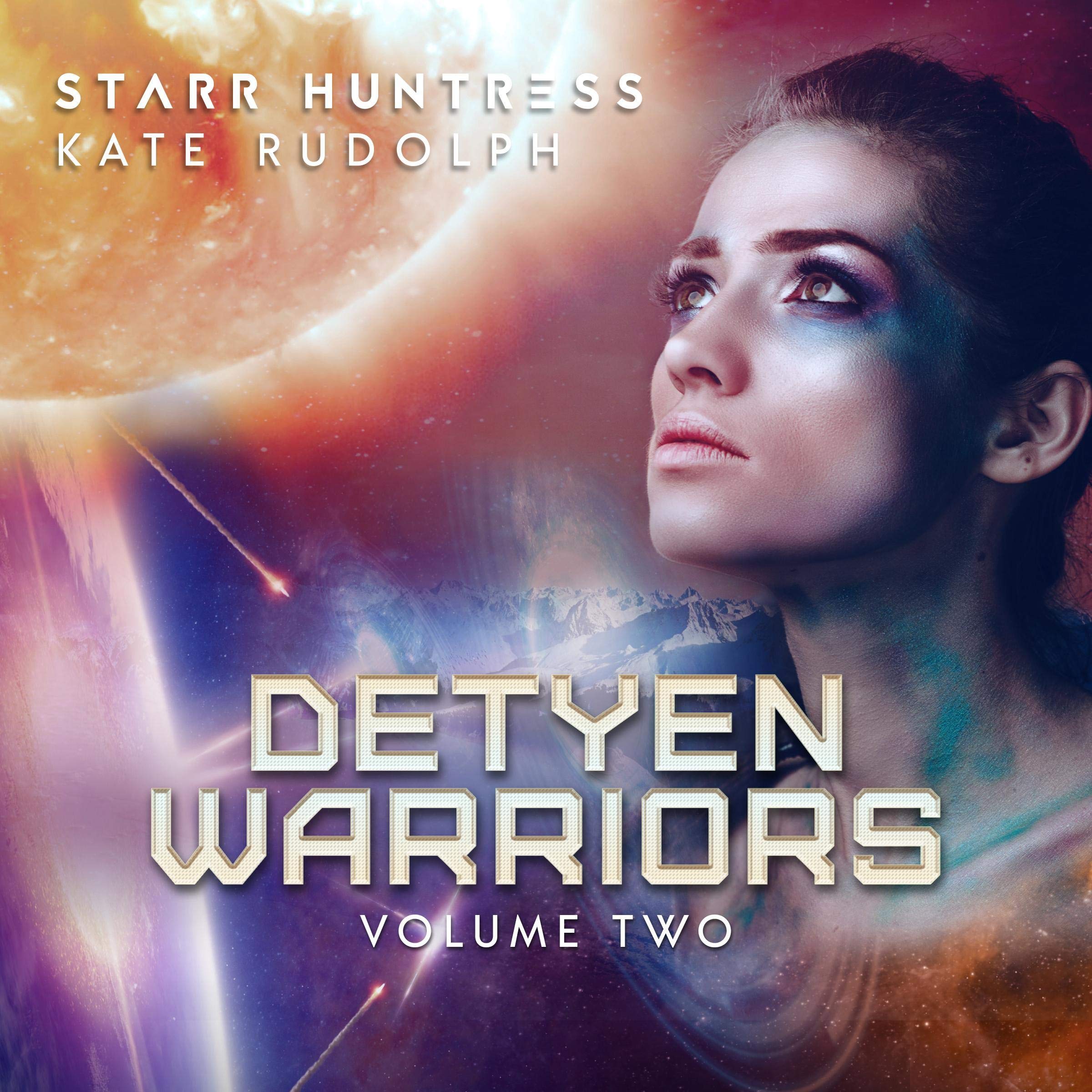 Cover art for Detyen Warriors Volume Two: Fated Mate Alien Romance (Detyen Warriors Collection Book 2)