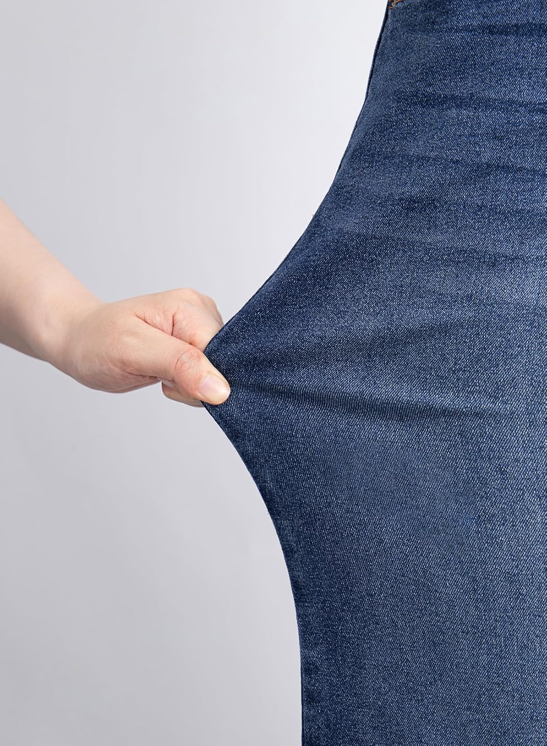 EVALESS Jeans for Women Trendy 2025 Overlap Waist Straight Wide Leg Stretchy Denim Pants - Image 7