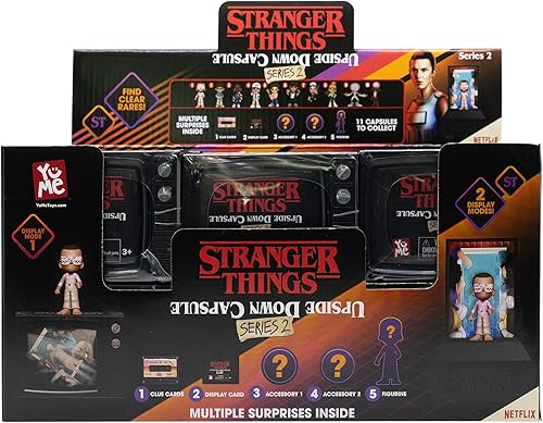 YuMe Stranger Things Upside Down Mystery Capsules Series 2 Figuras de acción de juguetes de 12 unidades