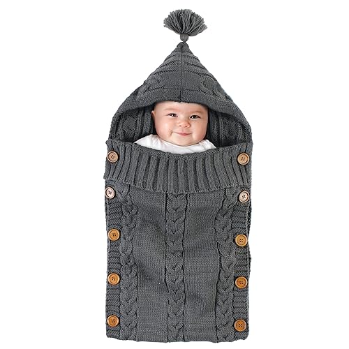 Miniatura 2 de Hudson Baby Saco unisex de punto para cochecito de bebé, carbón, talla única