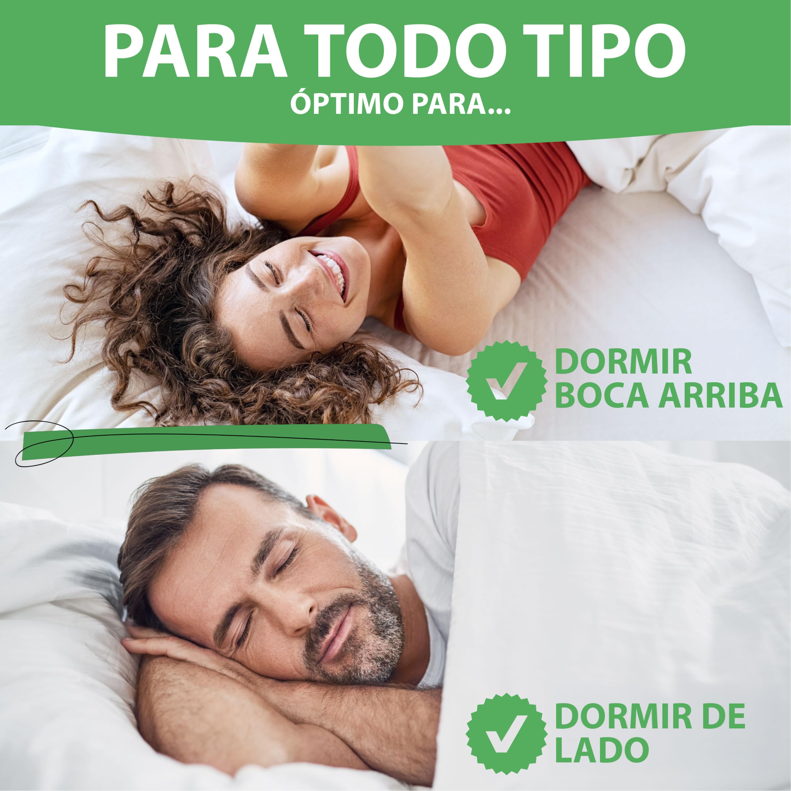 Welldora Almohada Premium 50x70 cm, 100% Fibras de plumón y Plumas, Media | Diseño de nubes para máximo confort | De lado y boca arriba | Oeko-Tex | Dermatest “Muy bueno” | Prestigiosa marca suiza