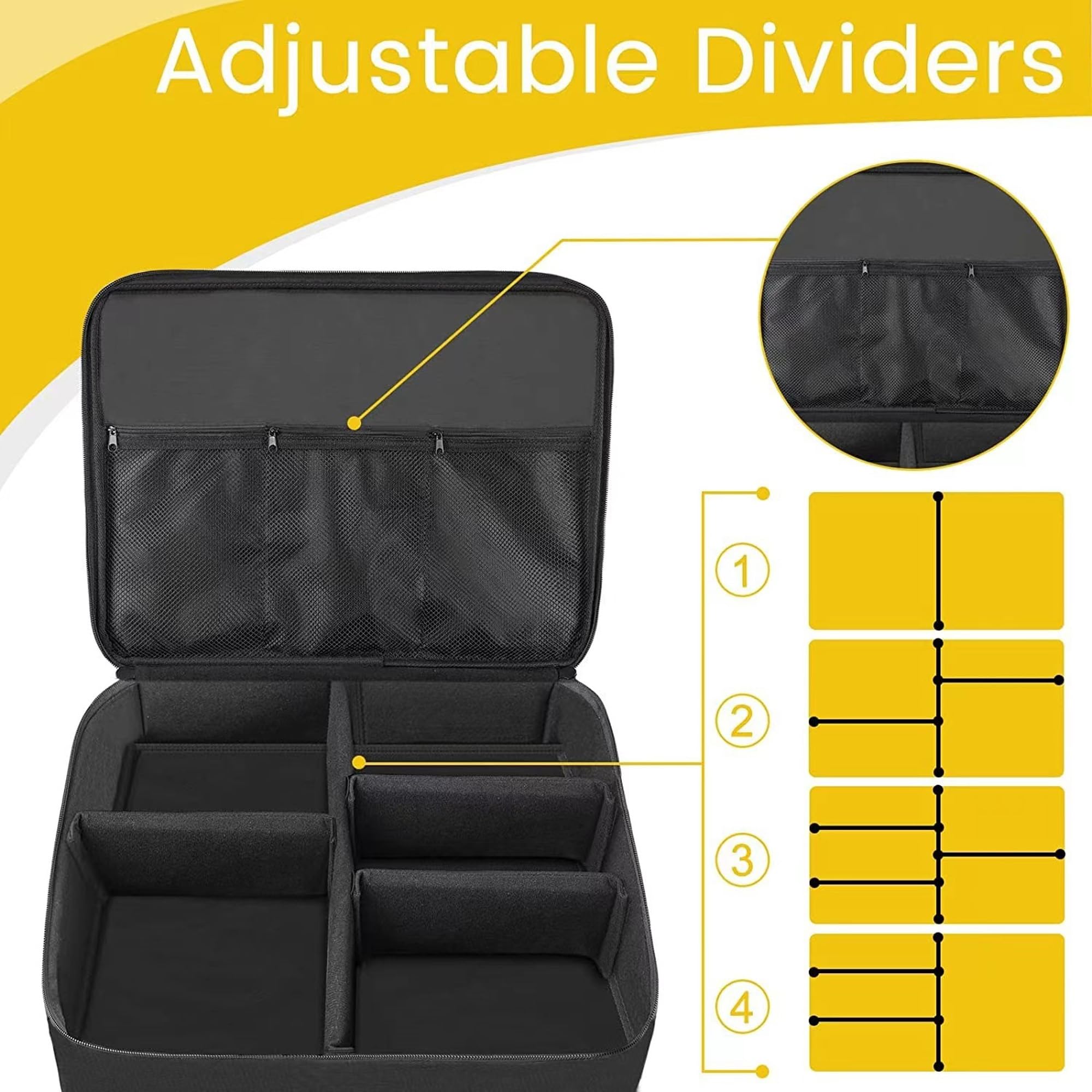Organizer per Baule da Golf, Organizzatore per Bagagliaio da Golf, Attrezzatura da Golf, Armadietto e Organizer per Scarpe, Organizzatore da Golf, Organizer per Auto da Golf per Accessori