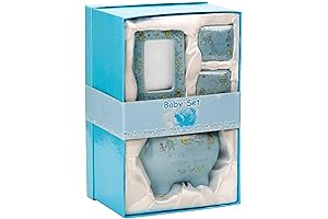 BRUBAKER My First Piggy Bank Gift Set for Baby Boy