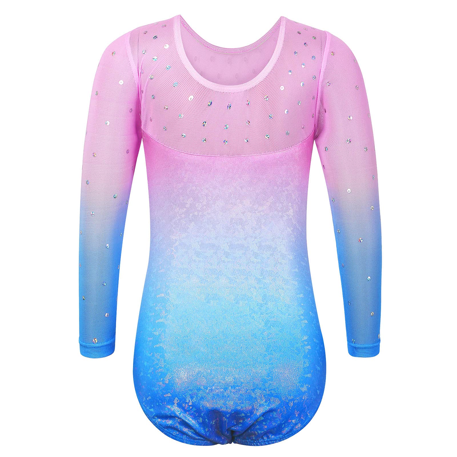 Niña Maillots de Gimnasia Mangas Largas con Lentejuelas en Tul — view 41