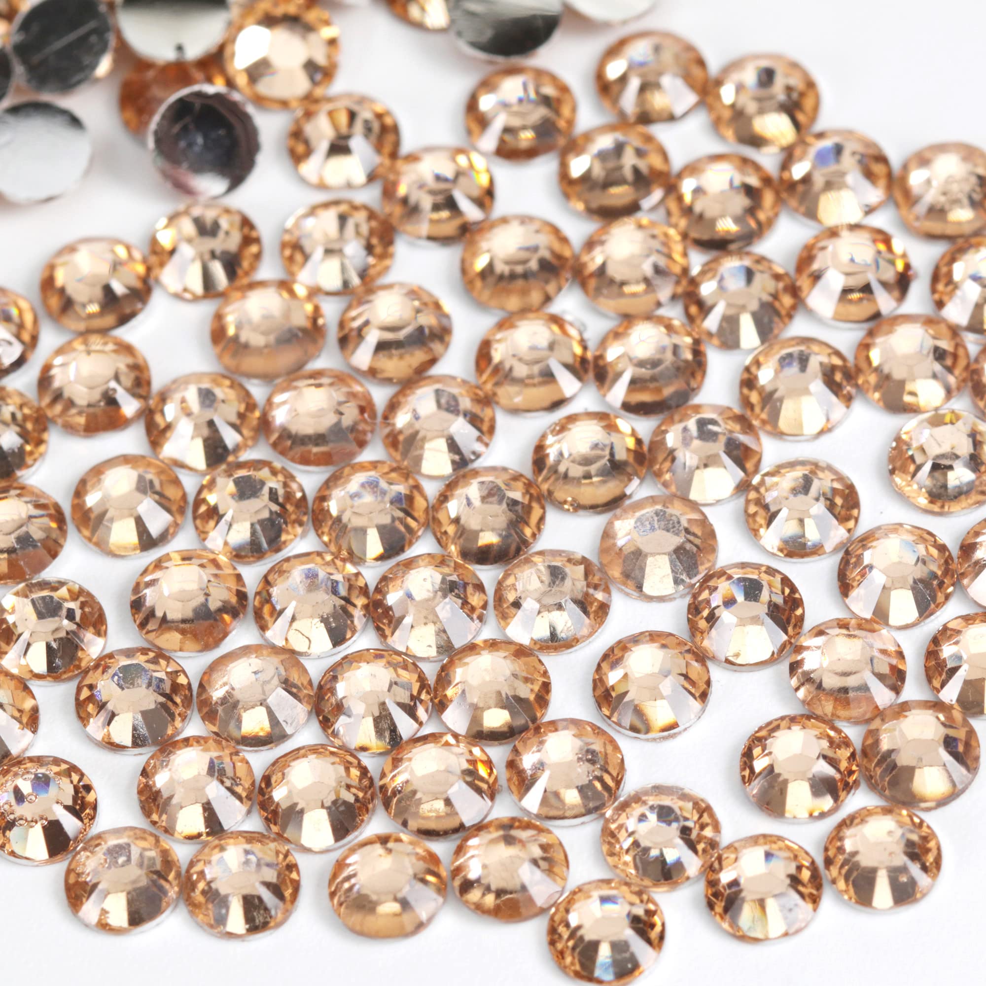 250pcs 6mm Flat Back Non-Stick Rhinestone Crystal Diamantes Nail Art & Craft Scrapbooking Embellishments 90 Available Colours (6mm, AB Clear #A13) — view 31