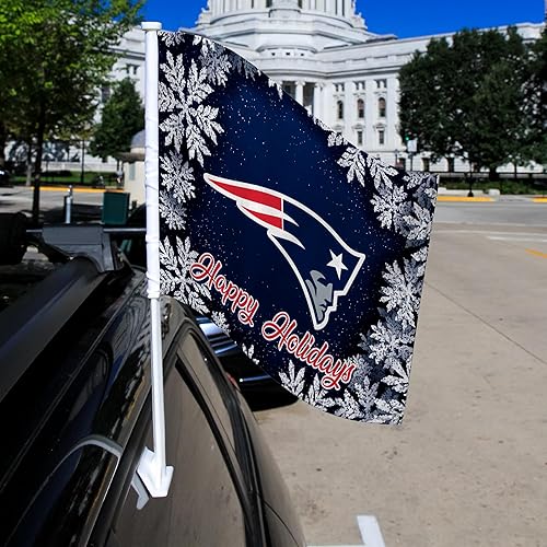 Vista 443 de Rico Industries NFL - Bandera de doble cara para automóvil, accesorio para auto