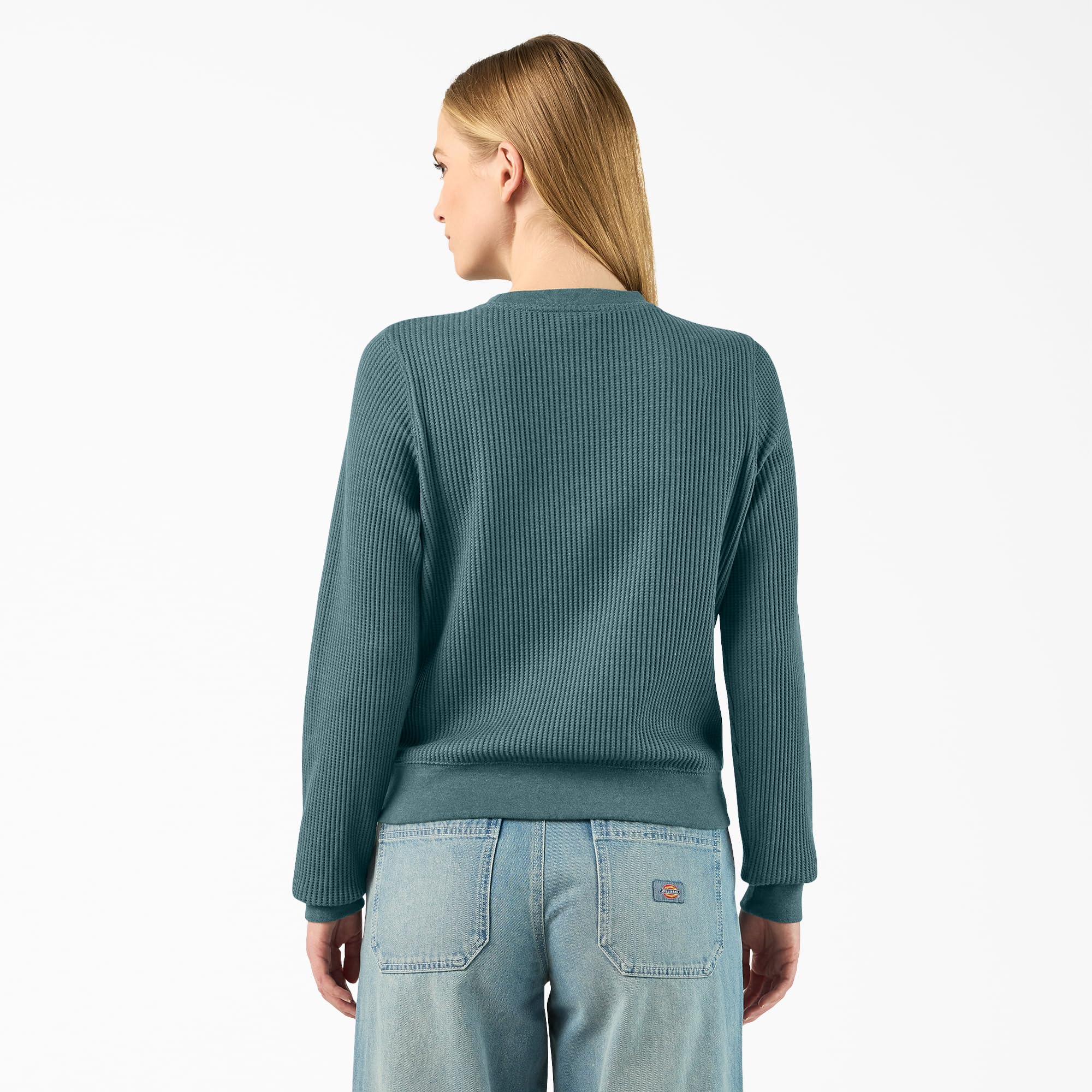 Dickies Womens Large Gauge Thermal Crew Maglione Donna