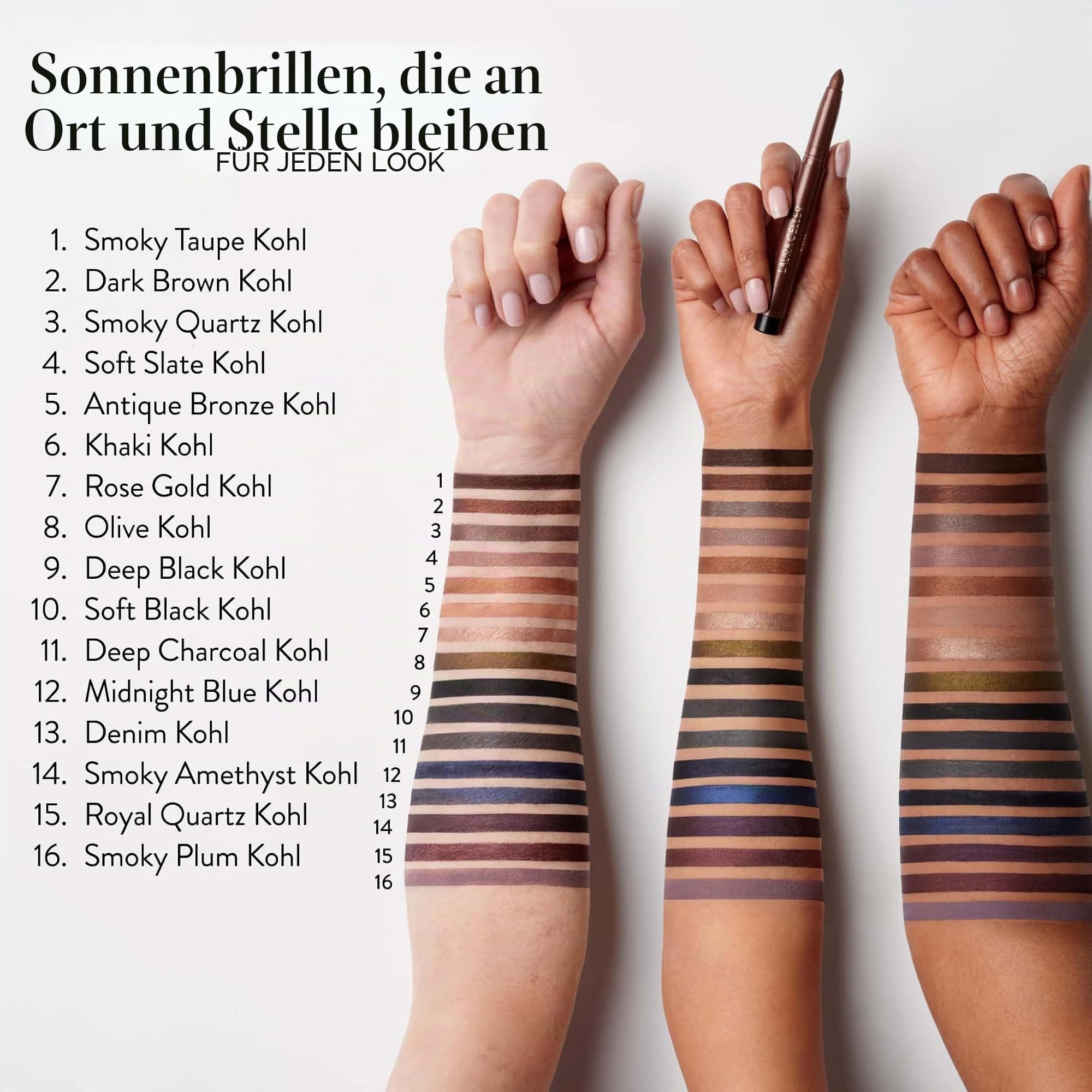 Laura Geller New York Kajal Longwear Kohl Eyeliner-Stift - Mitternachtsblau Kohl - Koffein und Vitamin E - Weiches und mischbares Liner - Integrierter Anspitzer