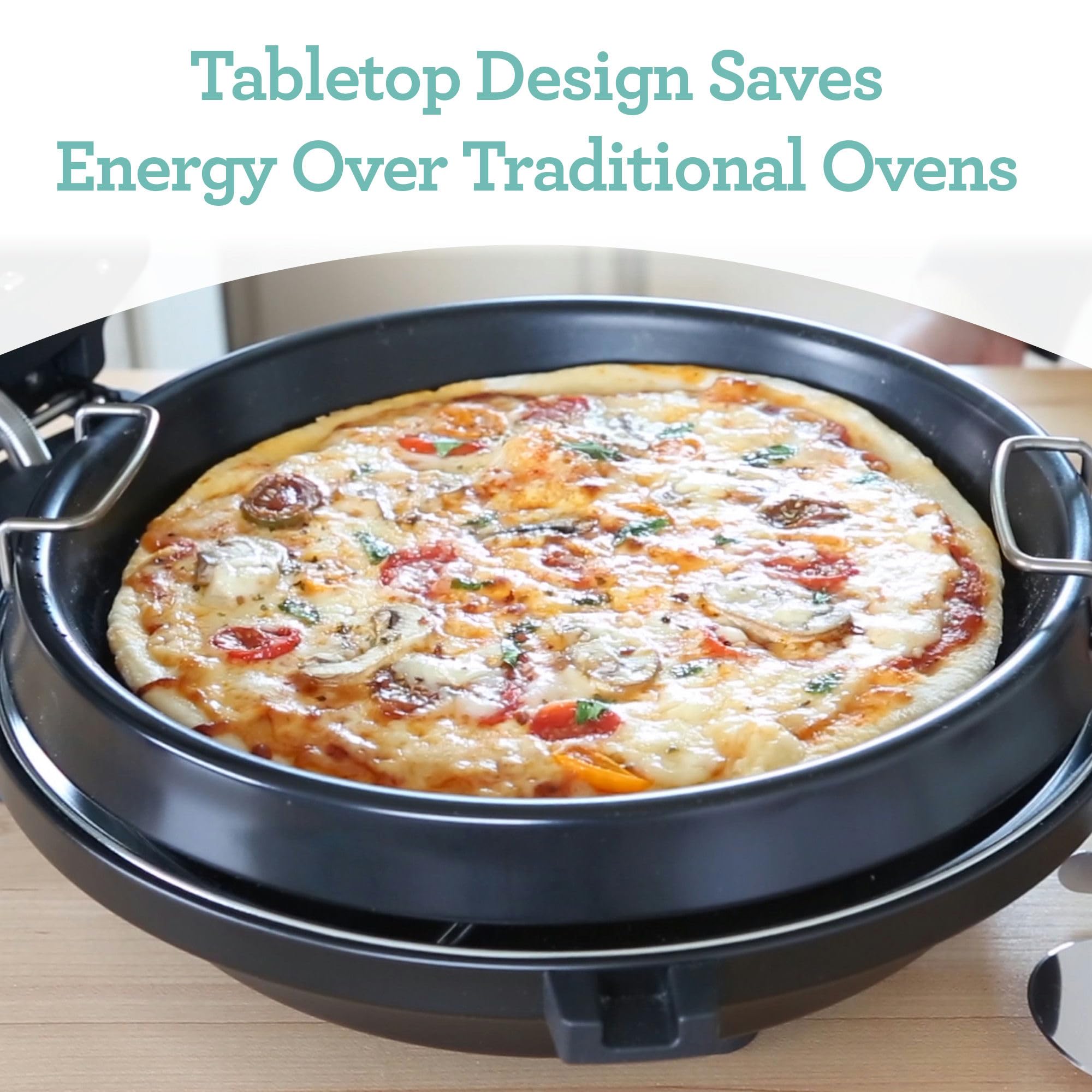 Pizza Cooker Euro Cuisine (PM600) Electric Pizza Maker With