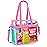 Handy Laundry Clear Tote Bag Stadium Approved - Shoulder Straps and Zippered Top. Perfect Clear Bag for Work, Sports Games and Concerts. Meets Stadium Tournament Guidelines. (Pink)