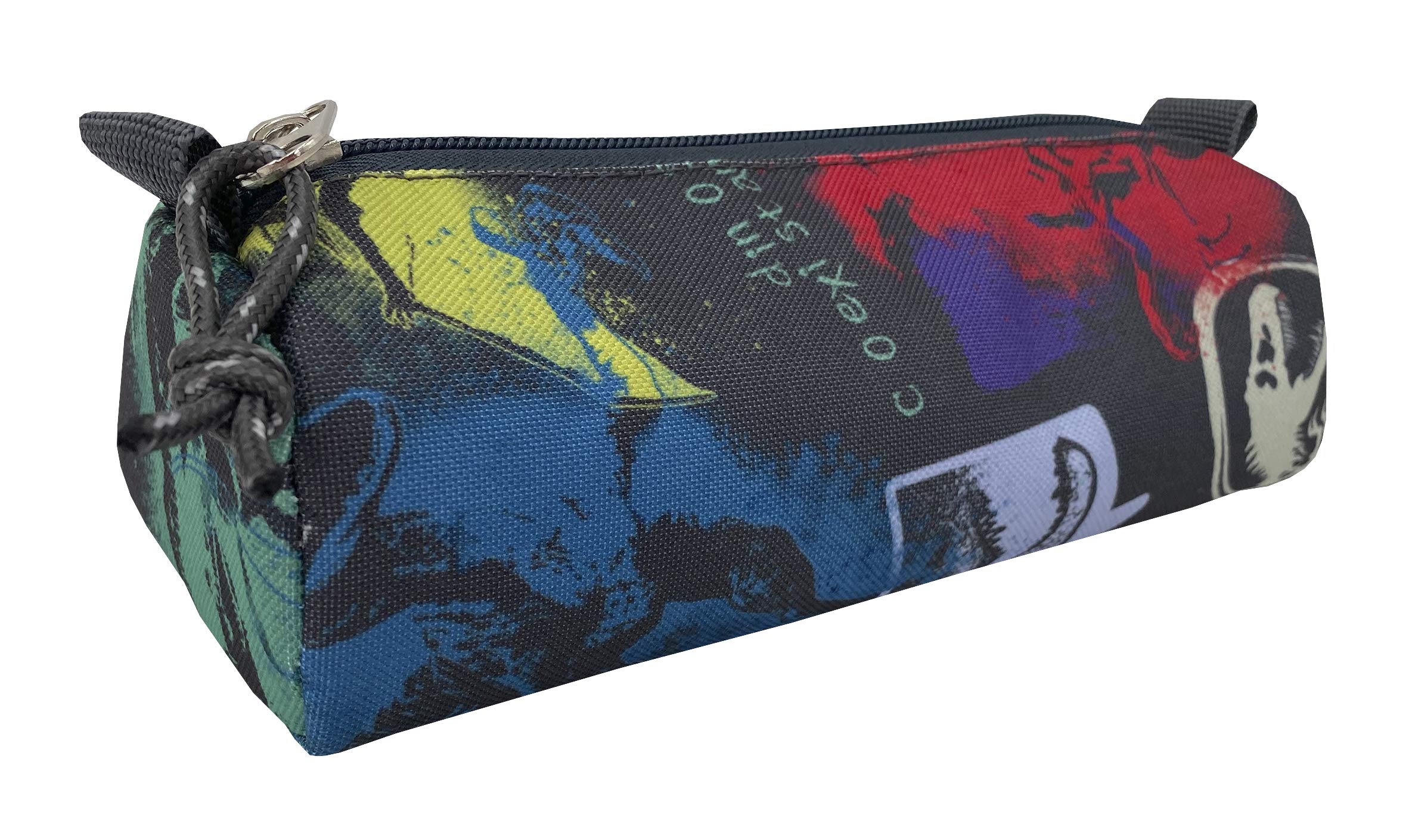 Jurassic World - Estuche Portatodo Cilindro, Cierre de Cremallera, Accesorio Escolar, Multicolor (CyP Brands)
