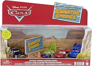 Disney And Pixar’S Cars Speeding Through Radiator Springs Die-Cast Cars 4-Pack