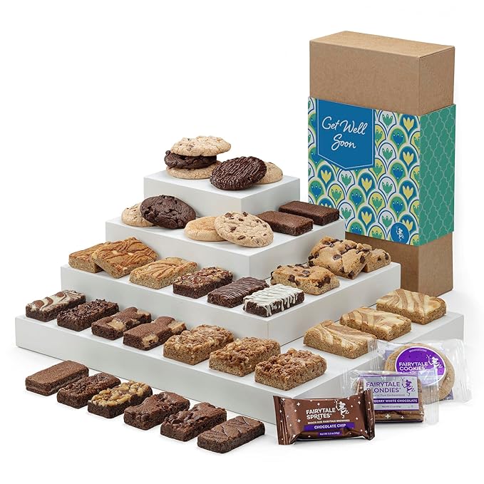Fairytale Brownies Get Well Ultimate Bar, Sprite & Cookie Combo Individually Wra