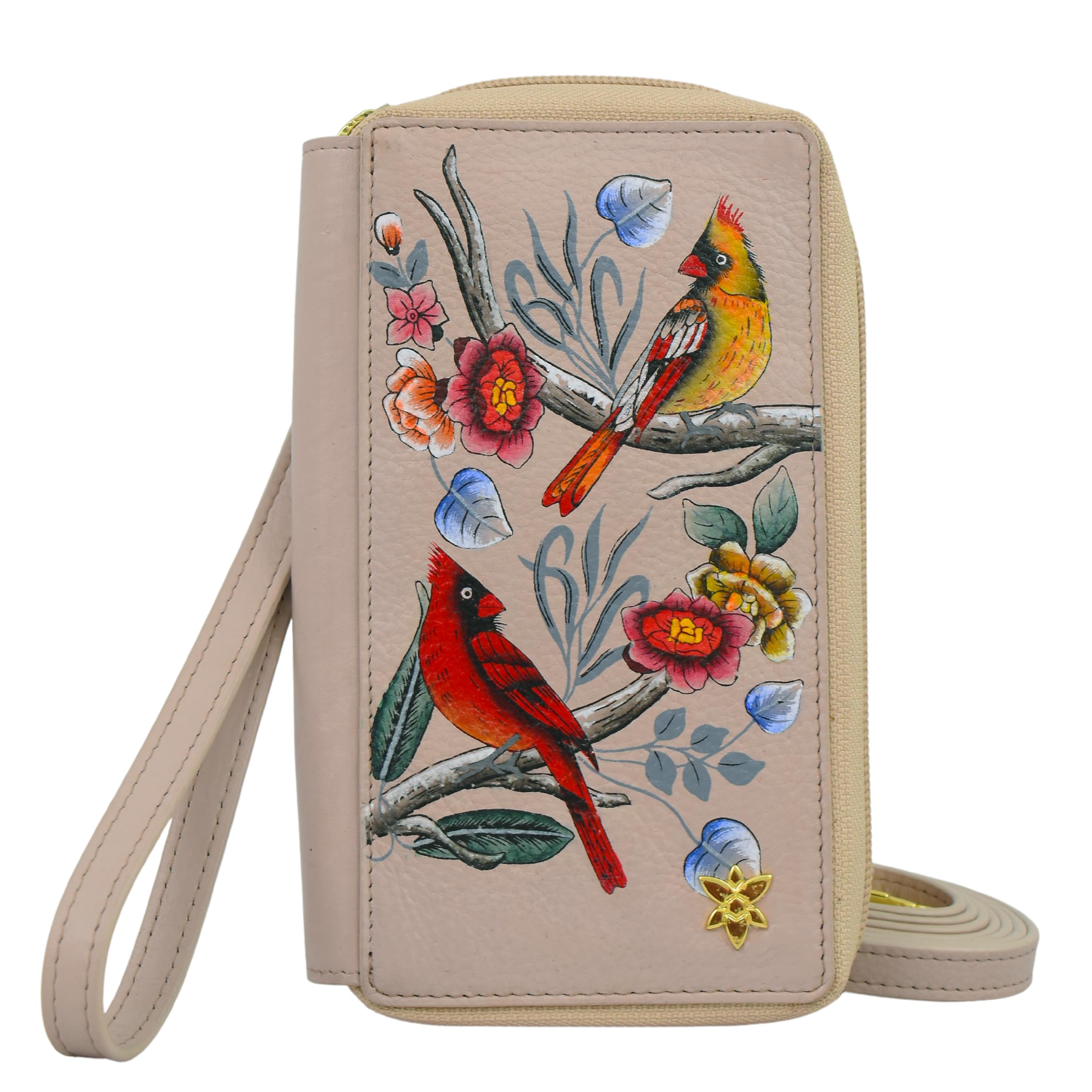 Anuschka Women's Original Hand-Painted Genuine Leather Smartphone Case & Wallet