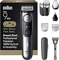 Braun Series 9 PRO All-in-One Trimmer AIO 9550: Beard, Body, Hair Groomer with Gillette Labs Razor & AutoSense Tech