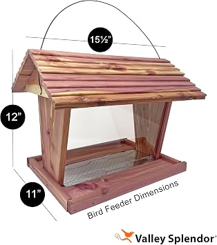 Large Ranch Cedar Bird Feeder - Made in USA