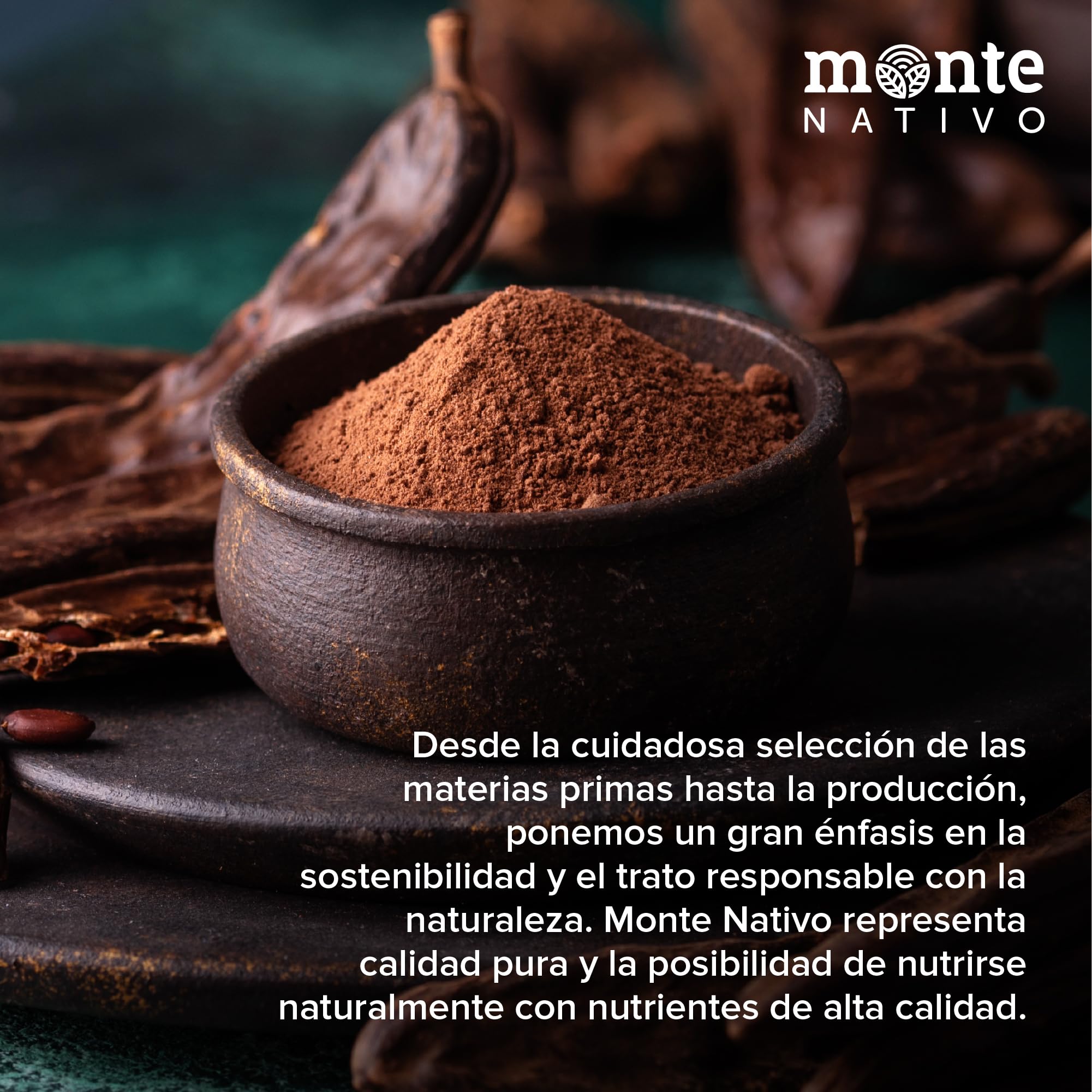 Algarroba molida Monte Nativo (500 g) - Polvo de algarroba